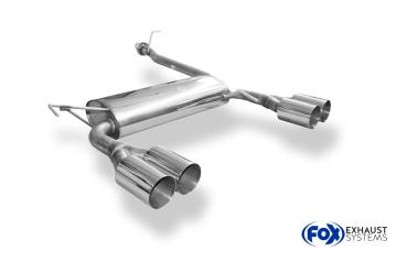 Endschalldämpfer quer Ausgang rechts/links - 2x90 Typ 10 rechts/links passend für: Honda Prelude BB2/3